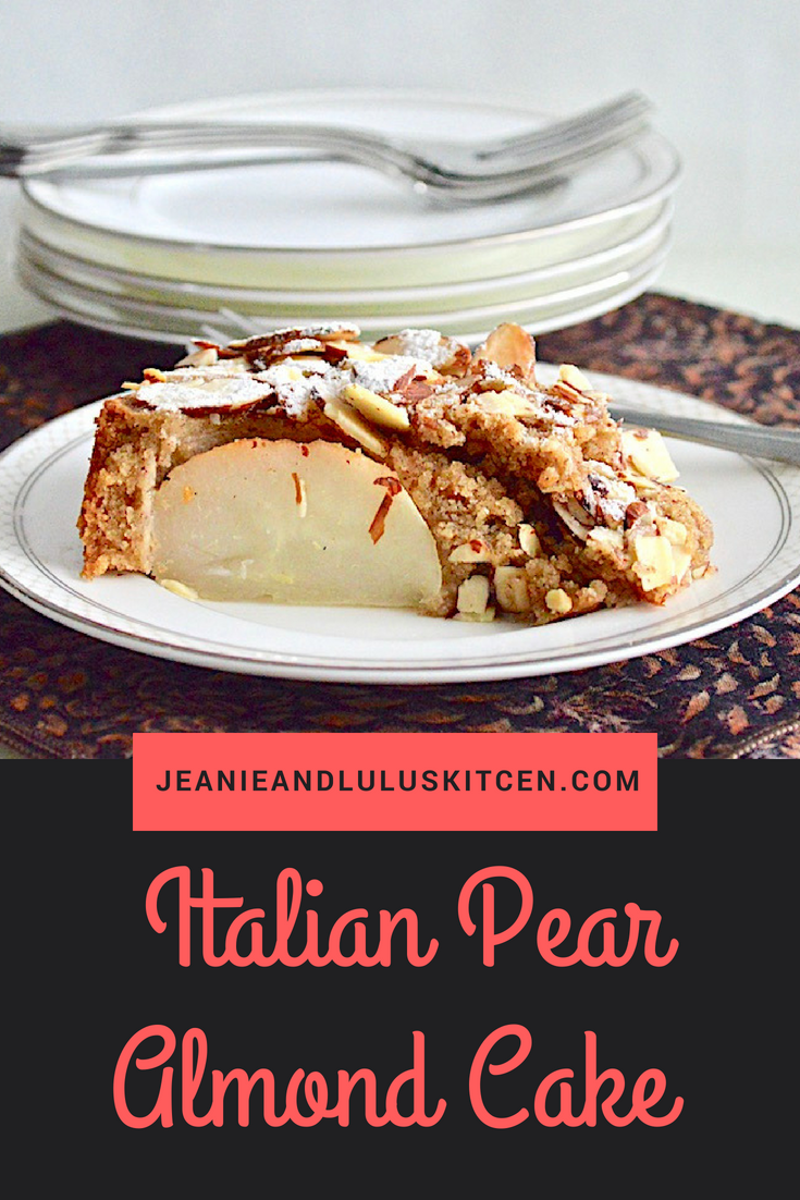 Italian Pear Almond Cake