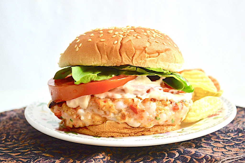 Shrimp Burger Salad