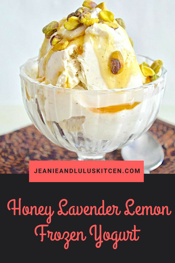Honey Lavender Lemon Frozen Yogurt