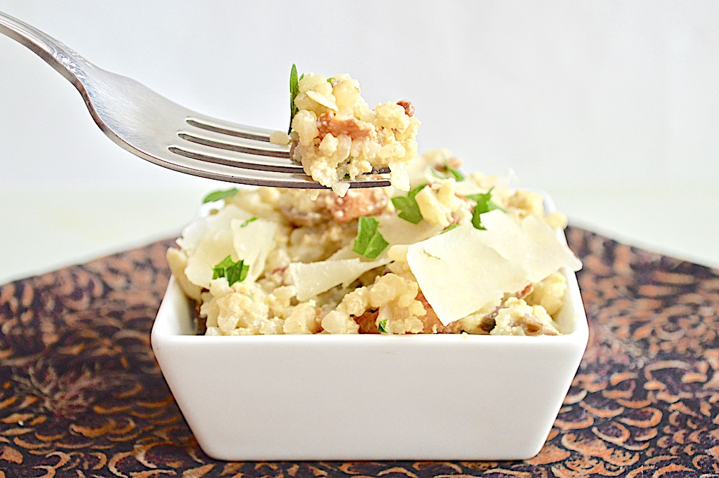 Cauliflower Rice Carbonara