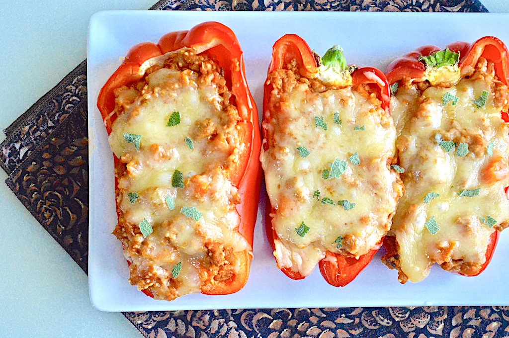 Turkey Quinoa Stuffed Peppers