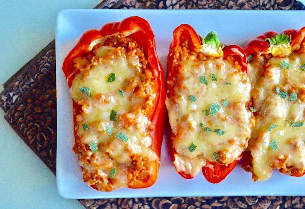 Turkey Quinoa Stuffed Peppers