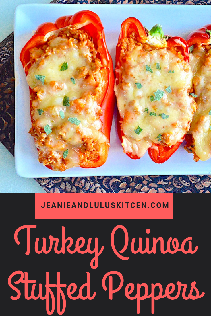 Turkey Quinoa Stuffed Peppers