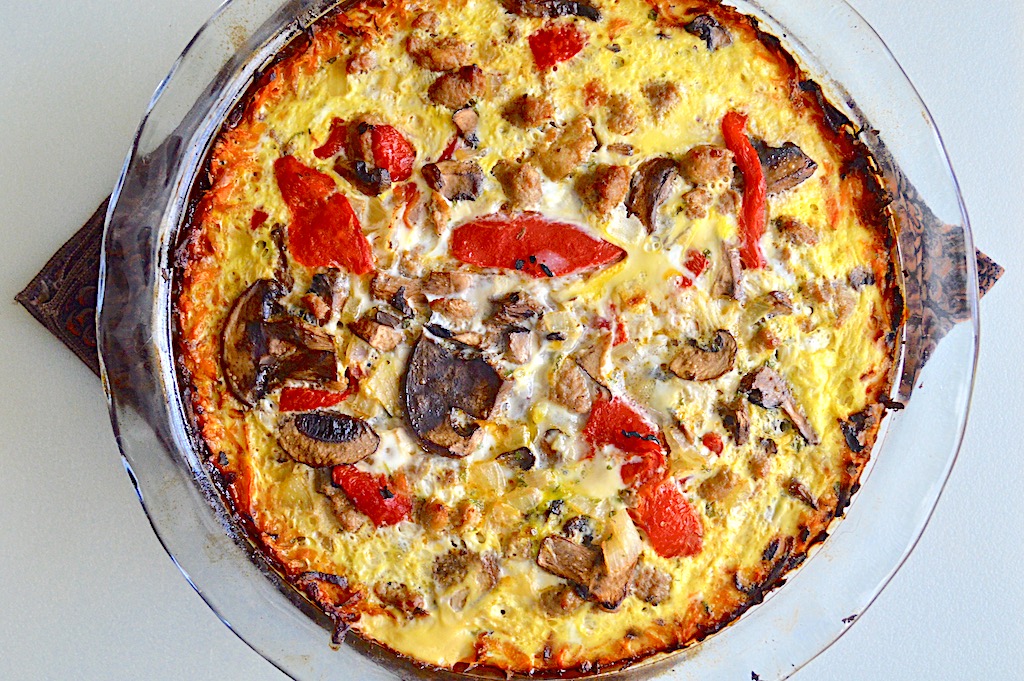 Sweet Potato Crusted Quiche