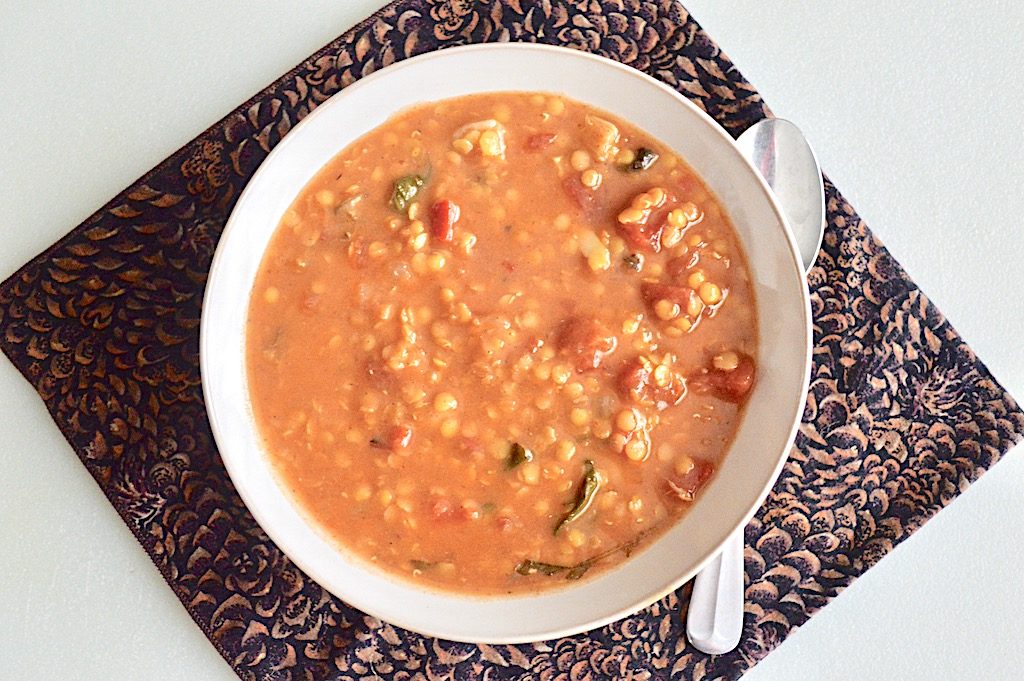 Red Lentil Gnocchi Stew