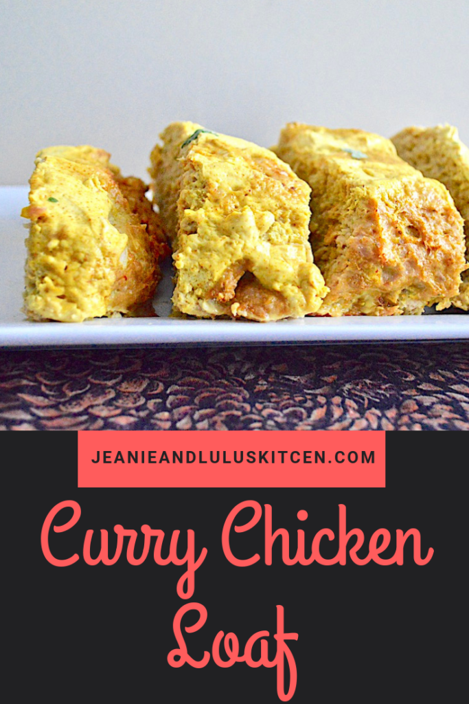 A flavorful and hearty curry chicken loaf that is so simple to make for a warming meal! #chicken #dinner #currychickenloaf #comfortfood #jeanieandluluskitchen