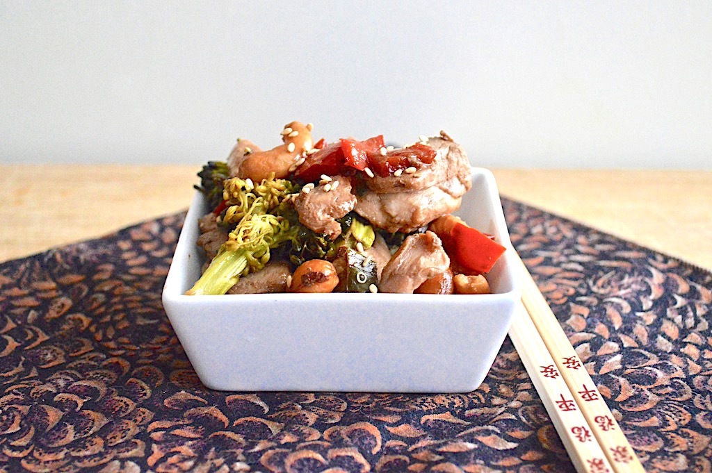 Sheet Pan Cashew Chicken