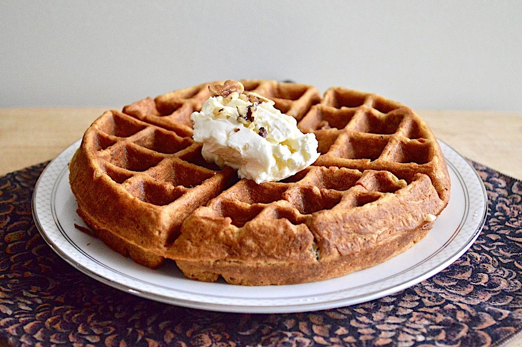 Carrot Cake Waffles