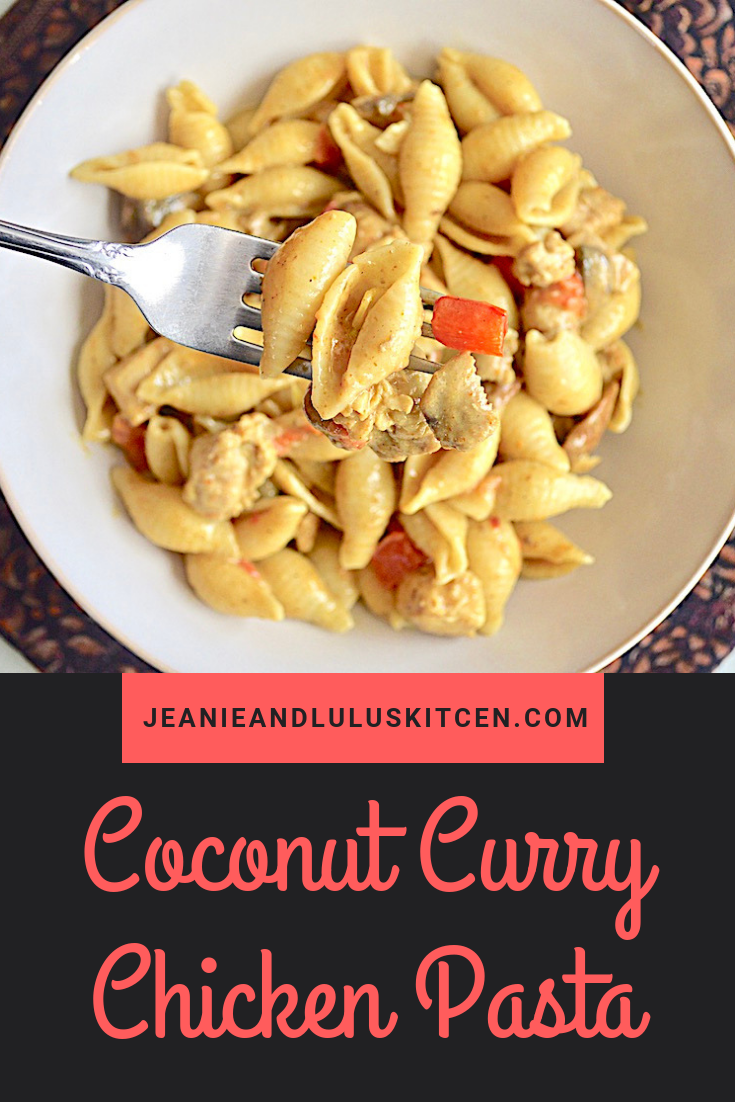 Coconut Curry Chicken Pasta – Jeanie and Lulu's Kitchen