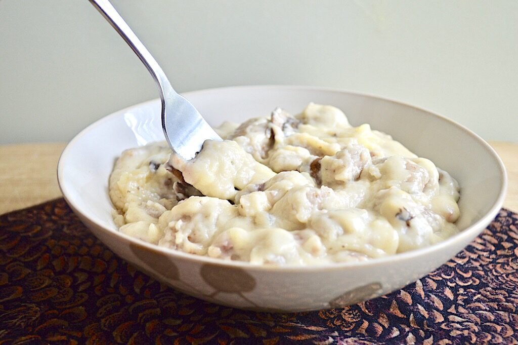 Sweet Potato Gnocchi Mac and Cheese