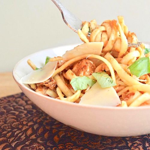 Bruschetta Chicken Pasta Jeanie And Lulu S Kitchen