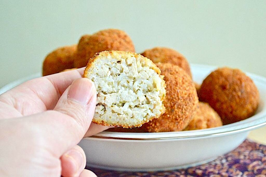 Pesto Chicken Arancini