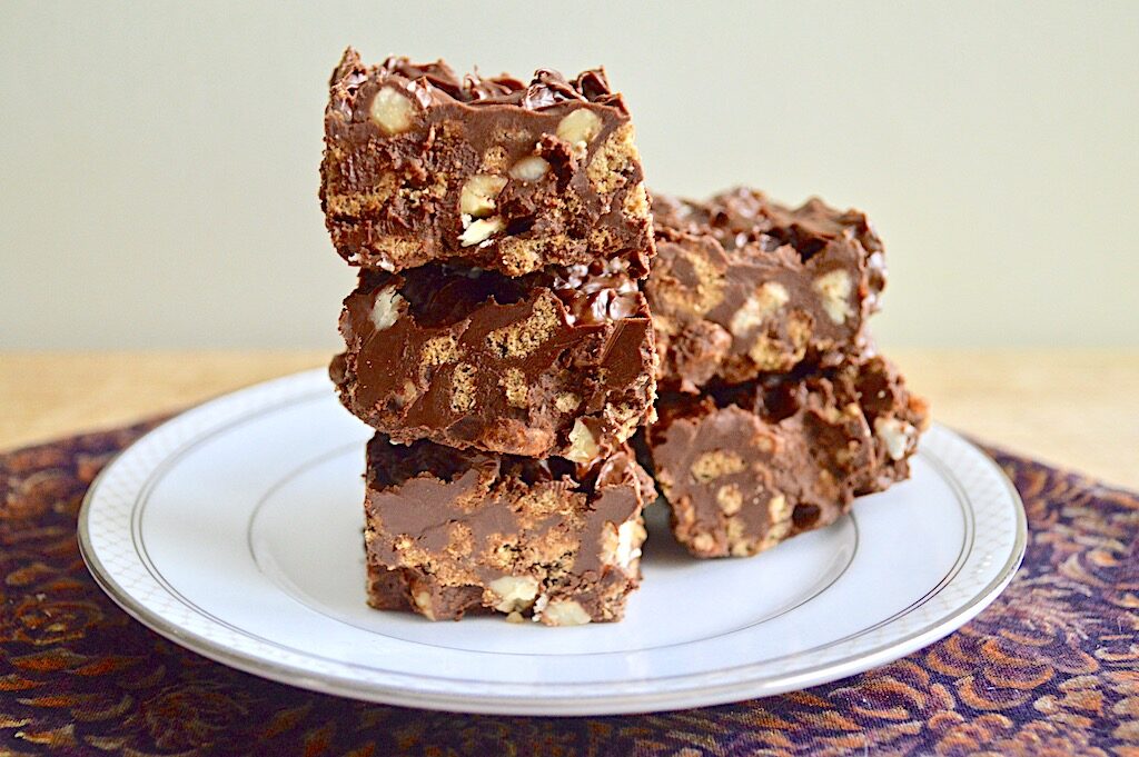 No Bake Chocolate Hazelnut Bars