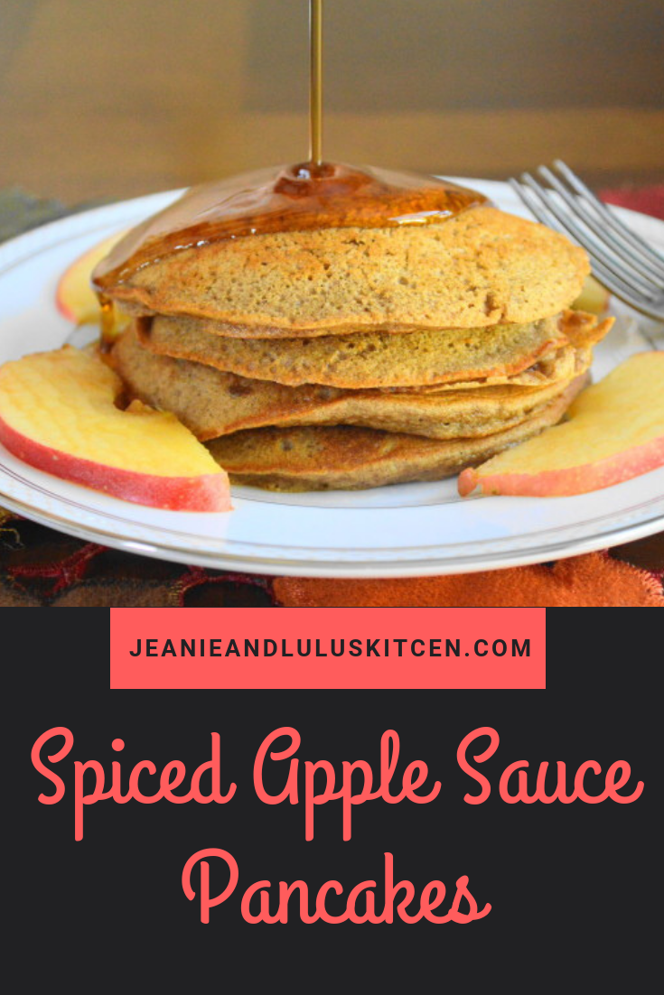 Spiced Apple Sauce Pancakes – Jeanie and Lulu's Kitchen