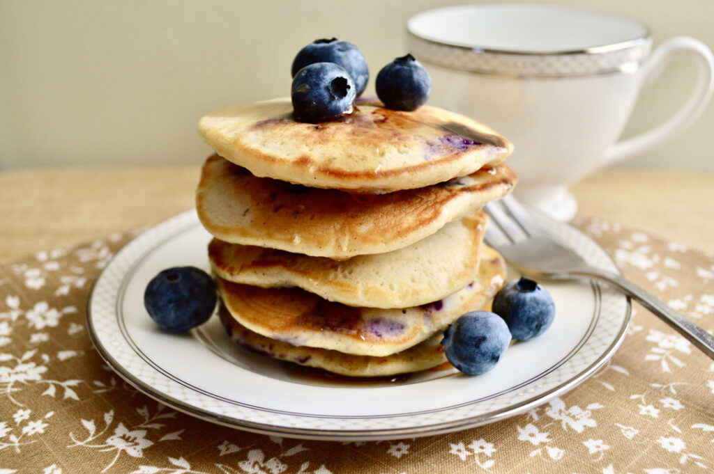 Blueberry Lemon Yogurt Pancakes